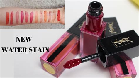 vernis a levres ysl review|New YSL Water Stain Review & Swatches .